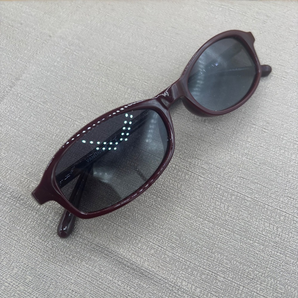 Vanlinker VL9855 C5 MZ Burgundy Brown Oval Sunglasses‎ UV400 Protection Wine Red